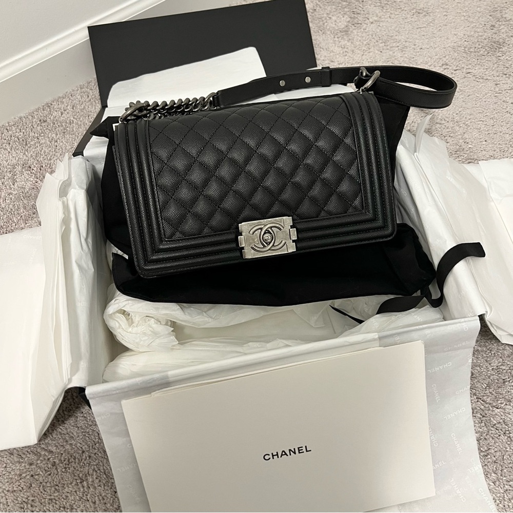 Chanel Black Medium Boy Bag